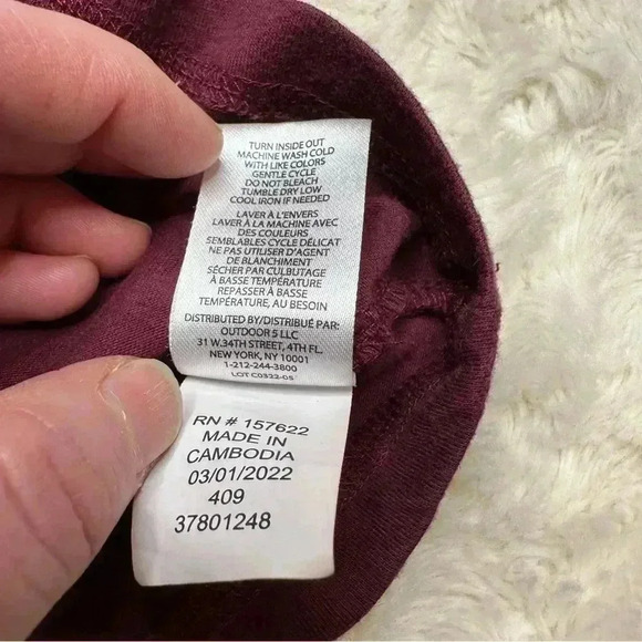 Eddie Bauer T-Shirt Burgundy Size 6 - Picture 11 of 16